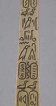 OBELISK, grand tour souvenir, 1800-tal.