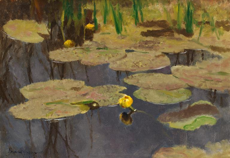 Bruno Liljefors, "Gula näckrosor".