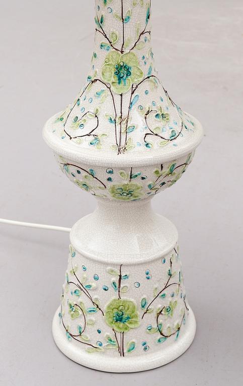 BORDSLAMPOR, 1 par, keramik, Italien, 1900-talets andra hälft.