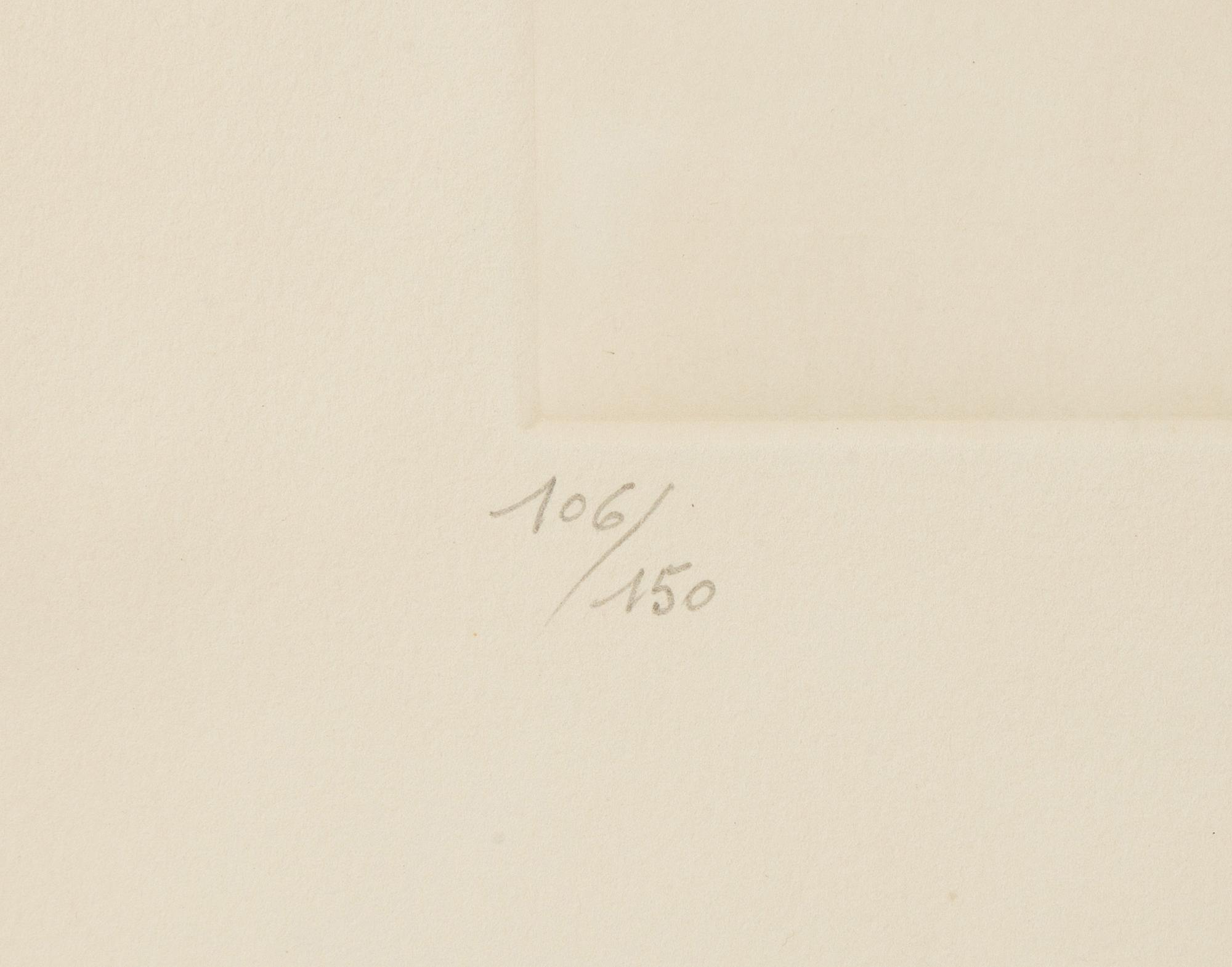 Salvador Dalí, etching and heliogravure, 1964, signed 106/150.