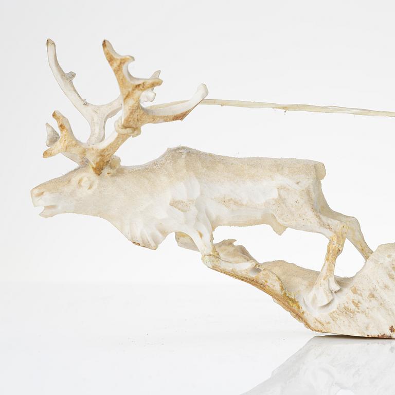 Erik Norberg, sculptures, 2 pcs. Reindeer separation.