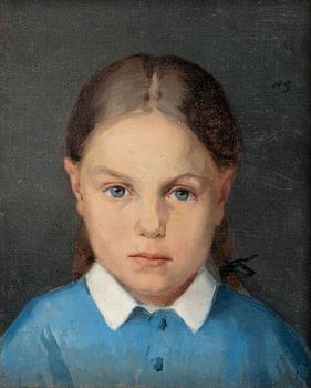 535. Helene Schjerfbeck, GIRL WITH BRAIDS.