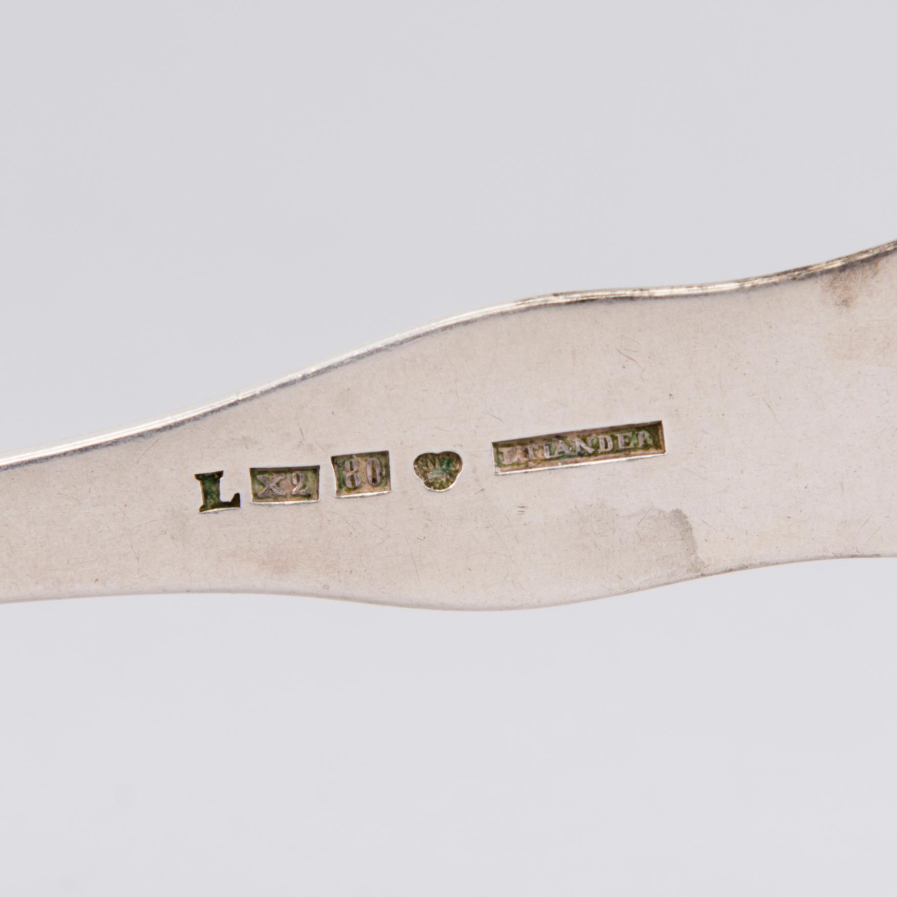 FREDRIK TIANDER, GAFFLAR, 6 st, Lovisa, Finland 1855.