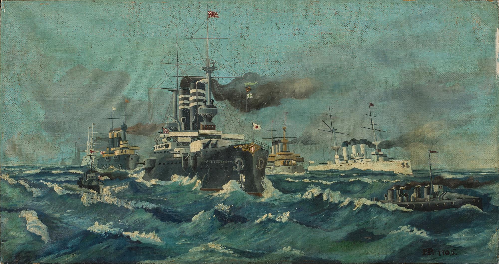 UNKNOWN ARTIST, OIL ON CANVAS. SIGNED PP AND 1905.