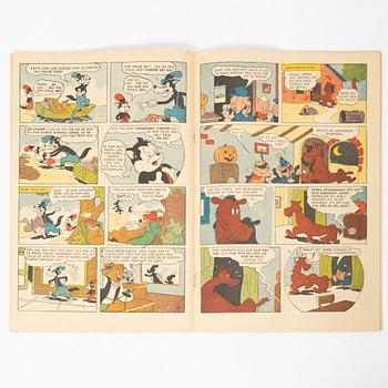Comic books, “Kalle Anka & Co” No. 7, 1950, and “Kalle Anka & Co” No. 4, 1950.