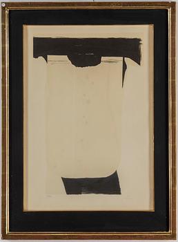 ANTONI TÀPIES, färglitografi med reliefprägling, signerad och numrerad 31/100, 1969.