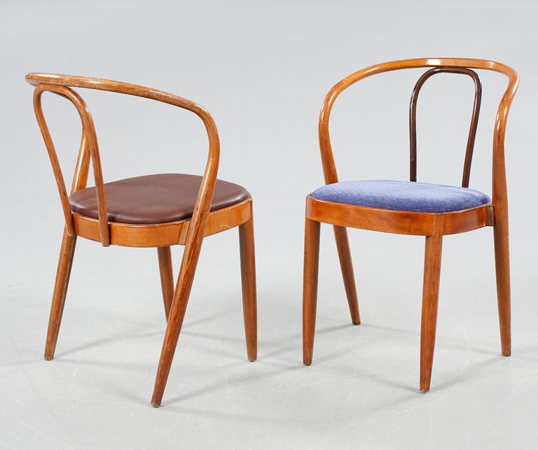Six chairs by Jack Ränge called "Rotunda Nr 898" from the 1950s.
