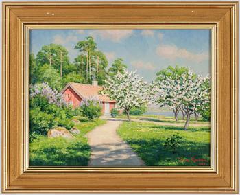 JOHAN KROUTHÉN, olja på duk, signerad och daterad 1928.