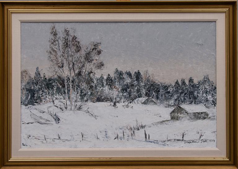 AARES SALLI, olja på duk, signerad och daterad 1977.