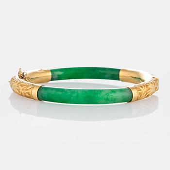 A jadeite bangle.