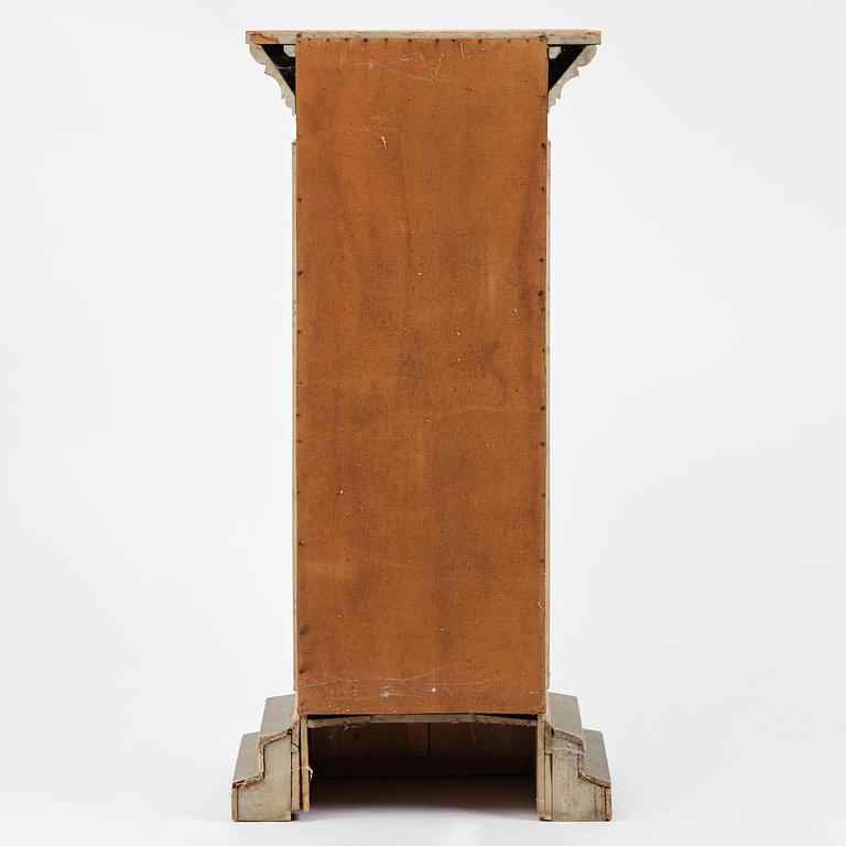 A Swedish column-shaped cabinet 19 th century.