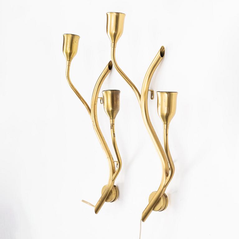 A pair of wall lamps, Astra, Norway, 1940s/50s.