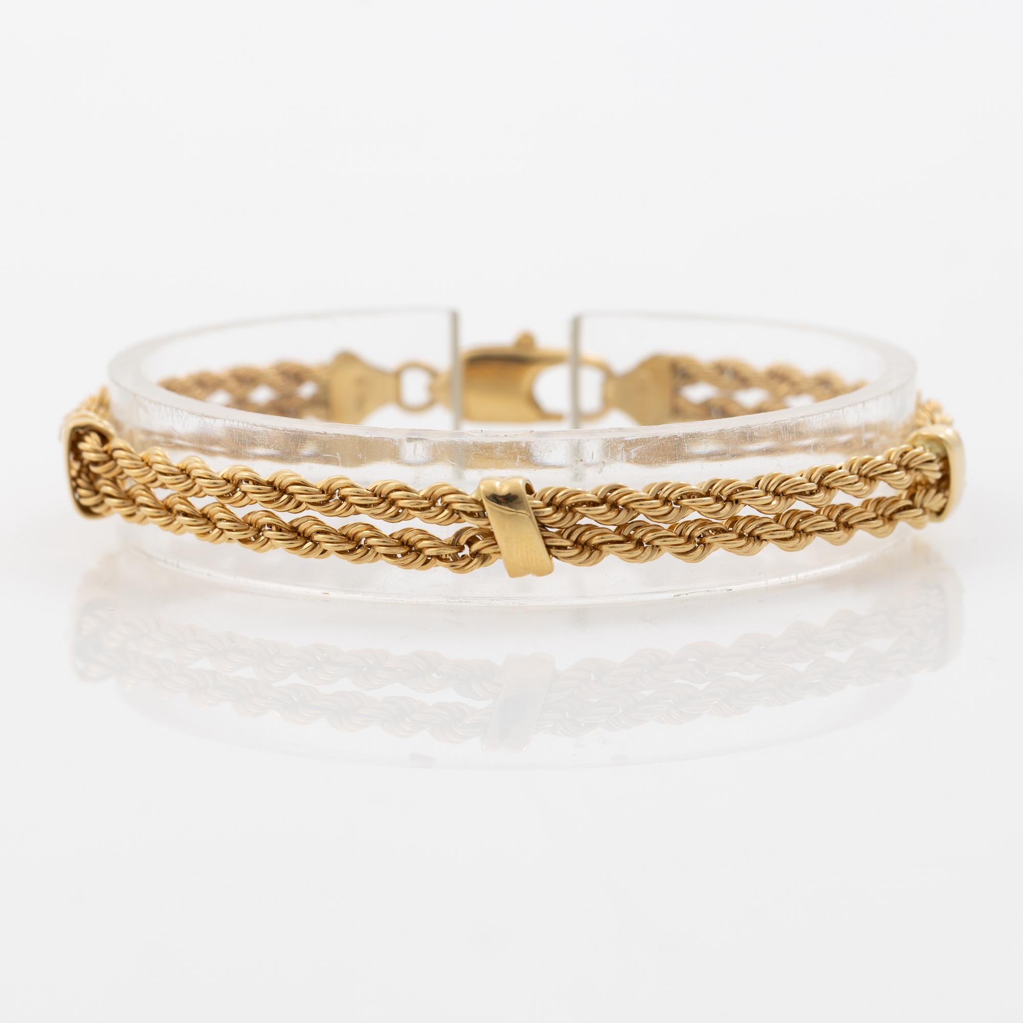 Uno A Erre, 18K gold bracelet.