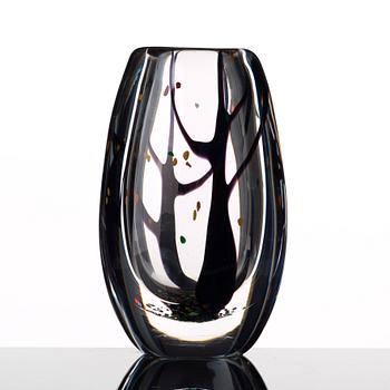 Vicke Lindstrand, an "Autumn" glass vase, Kosta, Sweden 1950's.