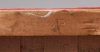 TABURETTER, ett par, av Ephraim Ståhl (mästare i Stockholm 1794-1820). Sengustavianska.