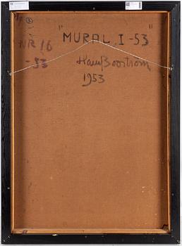 HARRY BOOSTRÖM, oil on panel, signed and dated -53.
