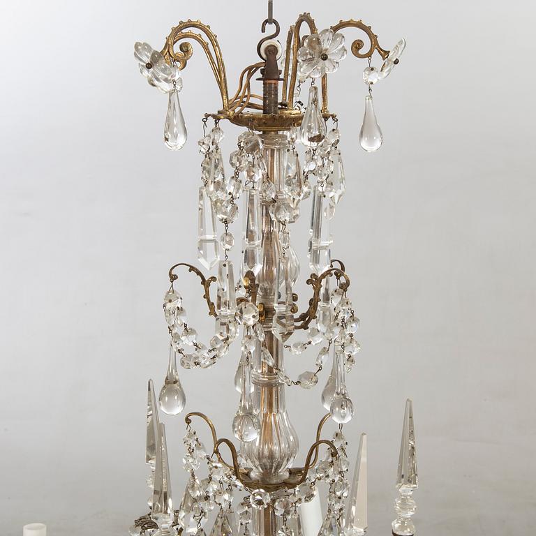 A chandelier around 1900.
