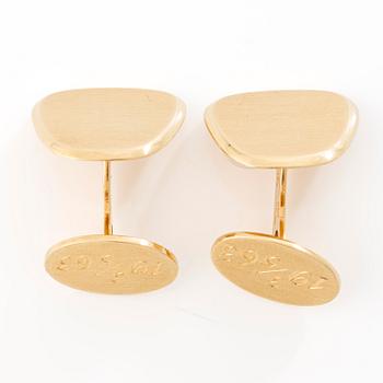 A pair of 18K gold cufflinks, Stockholm, 1962.