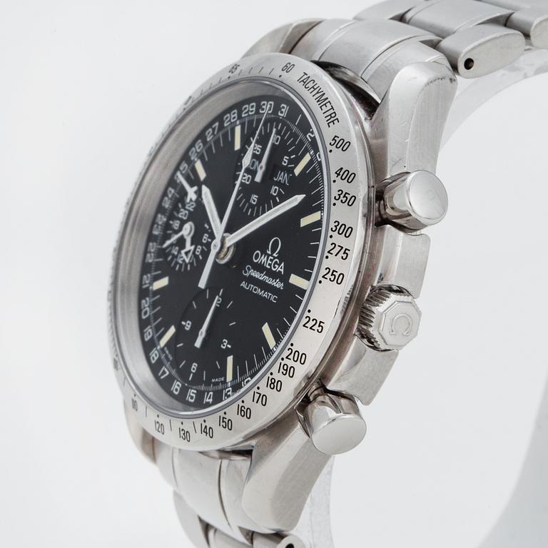 OMEGA, Speedmaster, Day-Date, "Tachymetre", wristwatch, 39 mm.