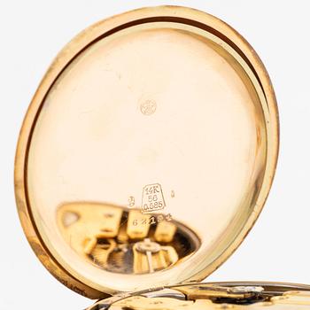 Pocket watch, hunter, minute repeater, 52 mm.