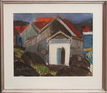 INGE SCHIÖLER, pastell, sign.