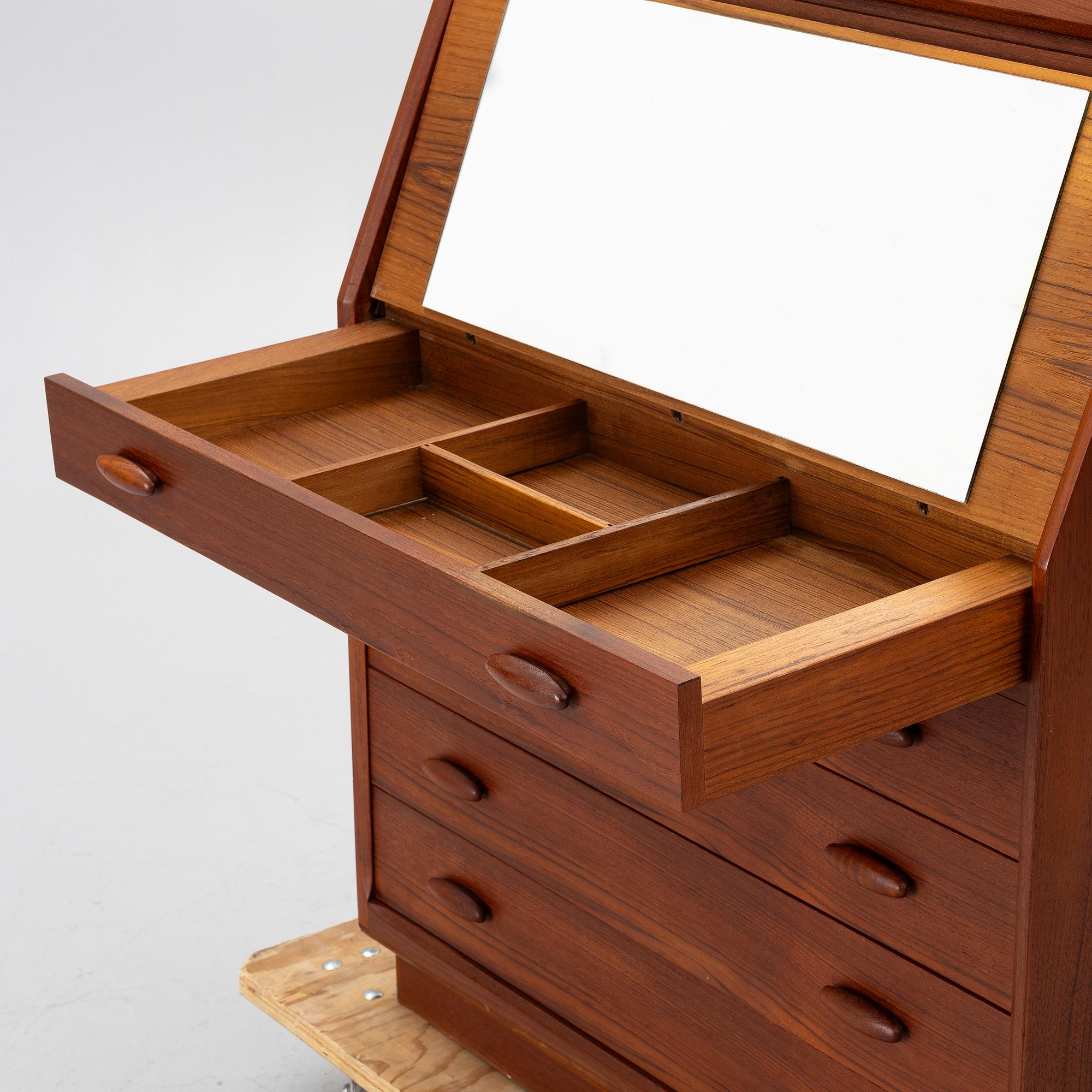 Sekretär, teak, Dyrlund, Danmark, 1960-tal.