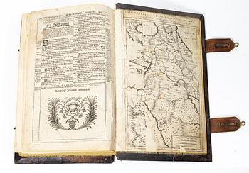 Karl XII:s stora kyrkobibel, 1702-3, Biblia, thet är all then heliga skrift på swensko.