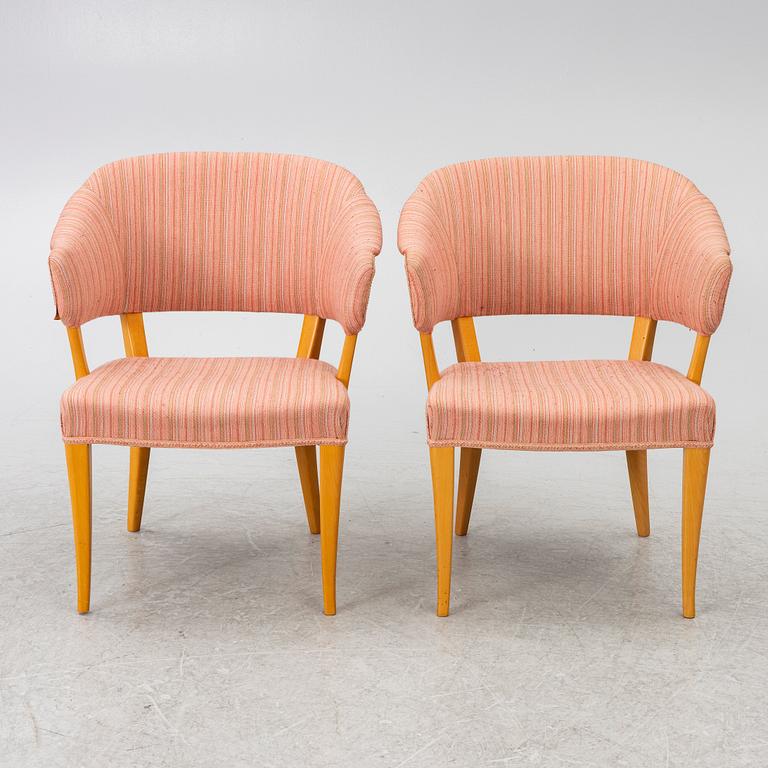 Carl Malmsten, A pair of armchairs "Lata Greven", second half of the 20th century.