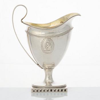 Johan Schröder, gräddkanna, silver, Landskrona 1796. Gustaviansk.