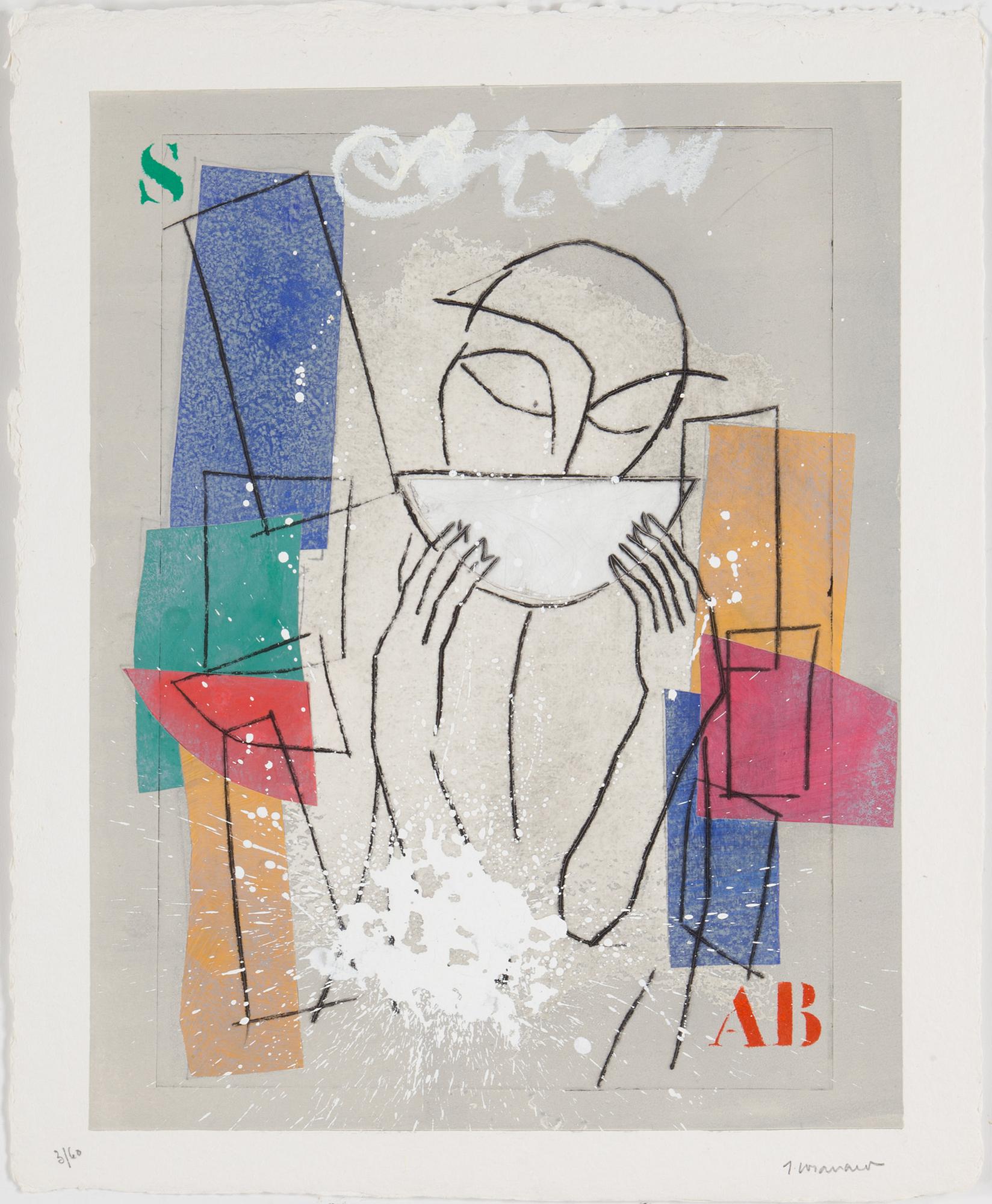 JAMES COIGNARD, Mapp med 8 st carborundum, "Regards sur l'oeuvre gravé", signerade och numerade 3/60.