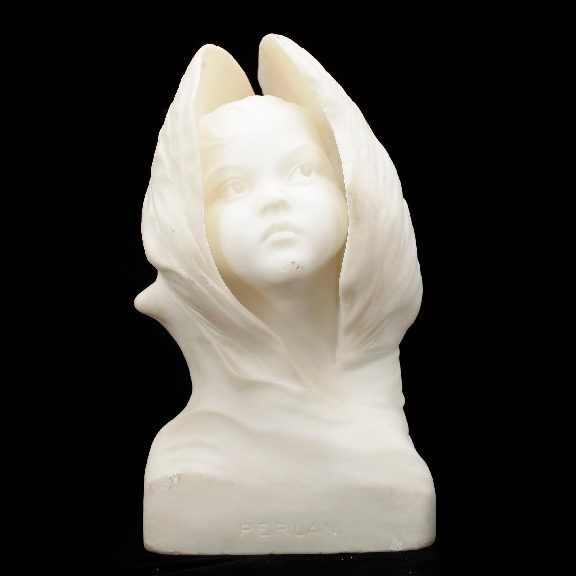 VERNER ÅKERMAN, skulptur, marmor, signerad, "Perlan".