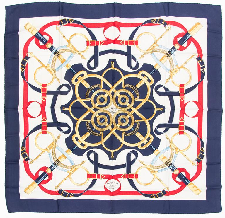 HERMÈS, Scarf, "Eperon d'Or".