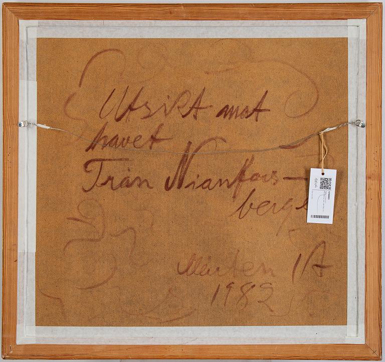 Mårten Andersson, oil on panel, signed and dated 1982.