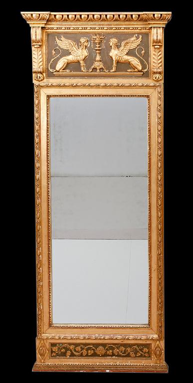 SPEGEL, empire, Mathias Wingmark 1802-1810, Göteborgs hallstämpel.