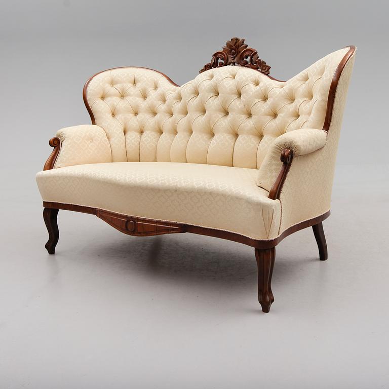 SOFFA, rokokostil, 1800-talets andra hälft.