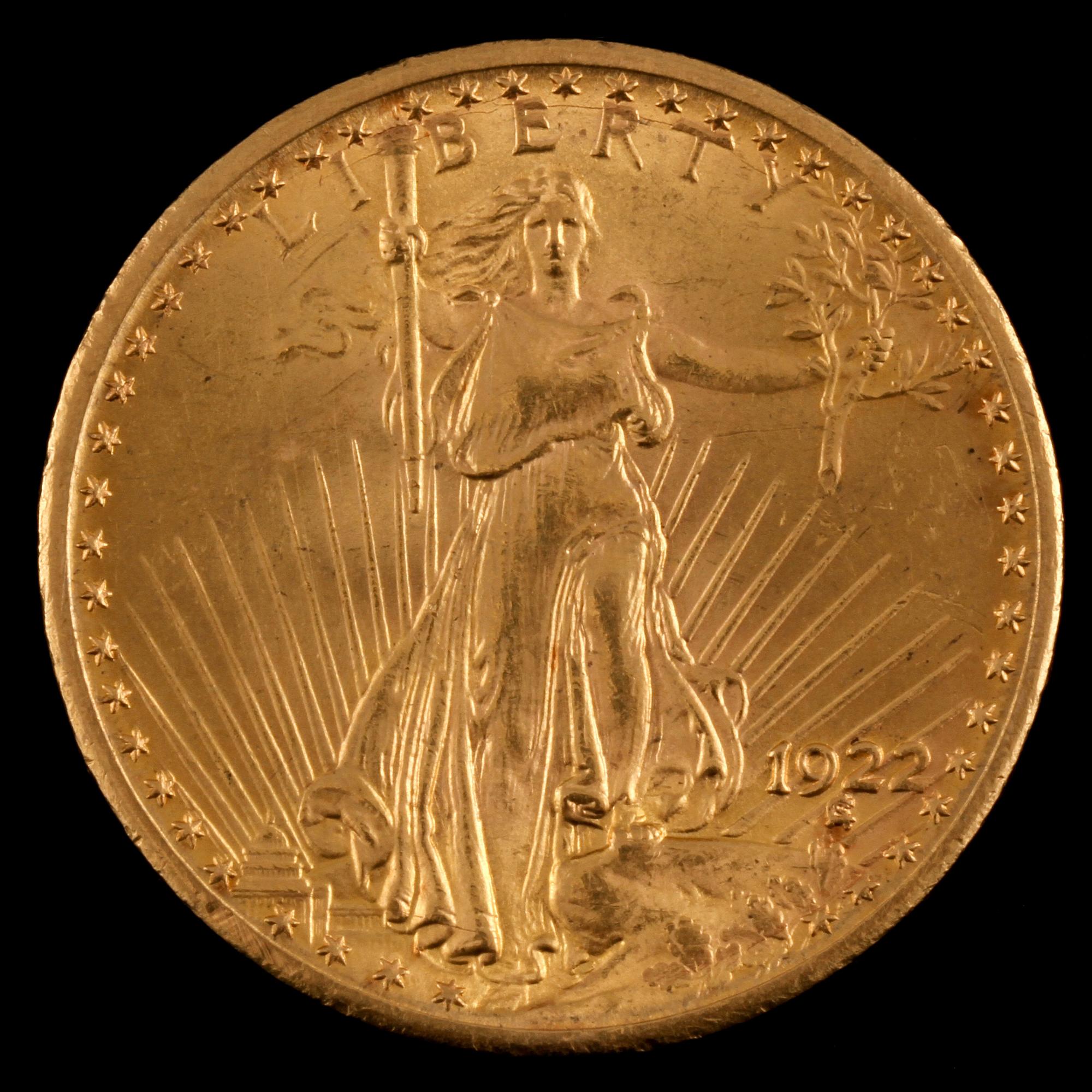 MYNT, 21,6 k guld, United States of Amerika, 1900-tal, vikt 33 g.