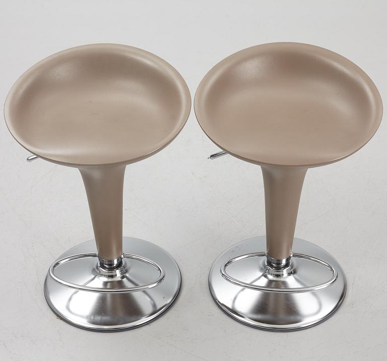 Stefano Giovannoni, a pair of 'Bombo' bar stools, Magis, Italy.