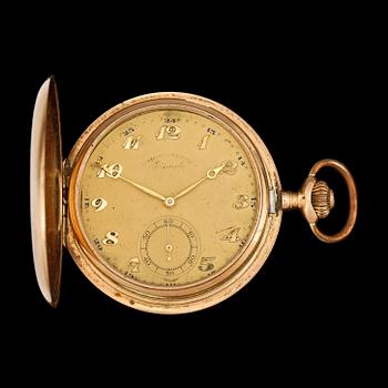 FICKUR, herr, 14 k guld, savonettur. Vikt ca 81 gram.
