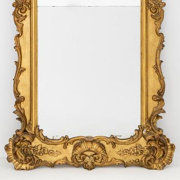 Mirror, Rococo style, second half of the 19th century.