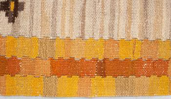 Märta Måås-Fjetterström, a drape, "Gula Dubbelkorset", flat weave, ca 235,5-239 x 154-155,5 cm, signed MMF.