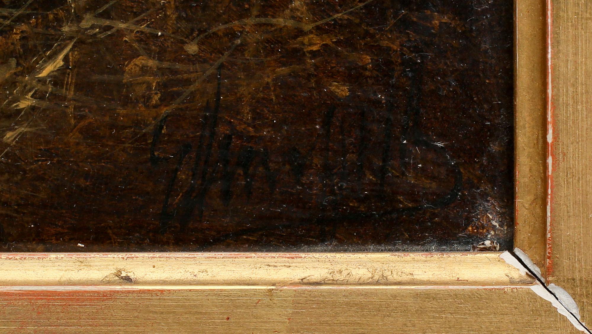 GEORGE ARMFIELD, tillskriven, olja på duk, signerad.