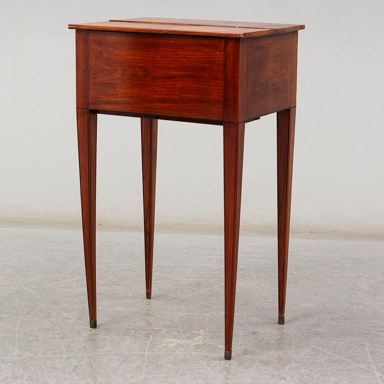 A late gustavian sewing table, early 19th century.