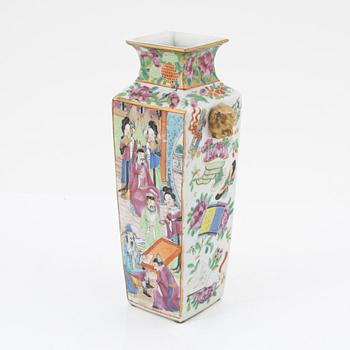 A Canton famille rose Vase, 19th Century.