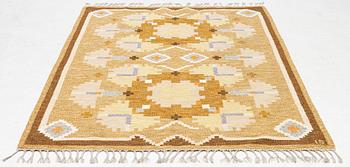 Ingegerd Silow, Rug, “Nejlikan”, rölakan, approx. 238 x 168 cm, signed IS.
