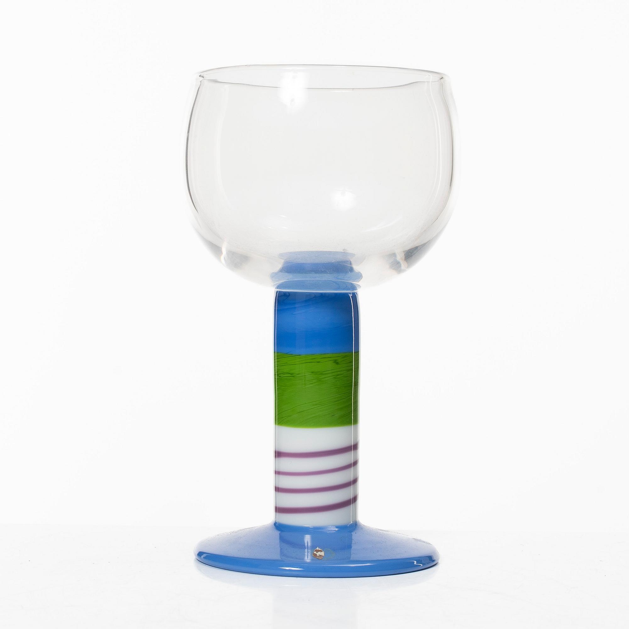 Gunnar Cyrén, a 'Popglas' goblet, Orrefors.