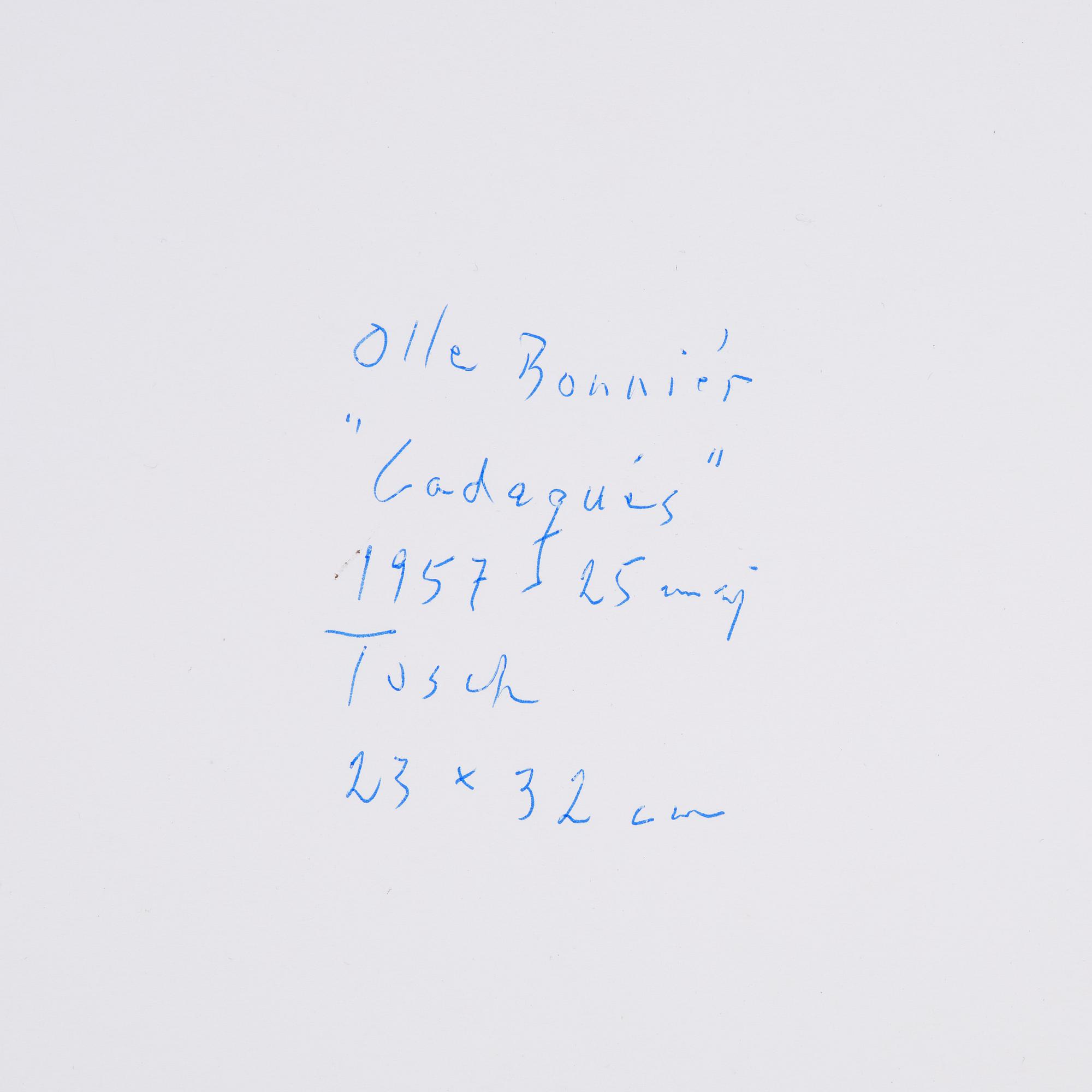 Olle Bonniér, "Cadaqués".