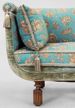 An Axel Einar Hjorth  originally upholstered 'Library' sofa, Nordiska Kompaniet, 1931.