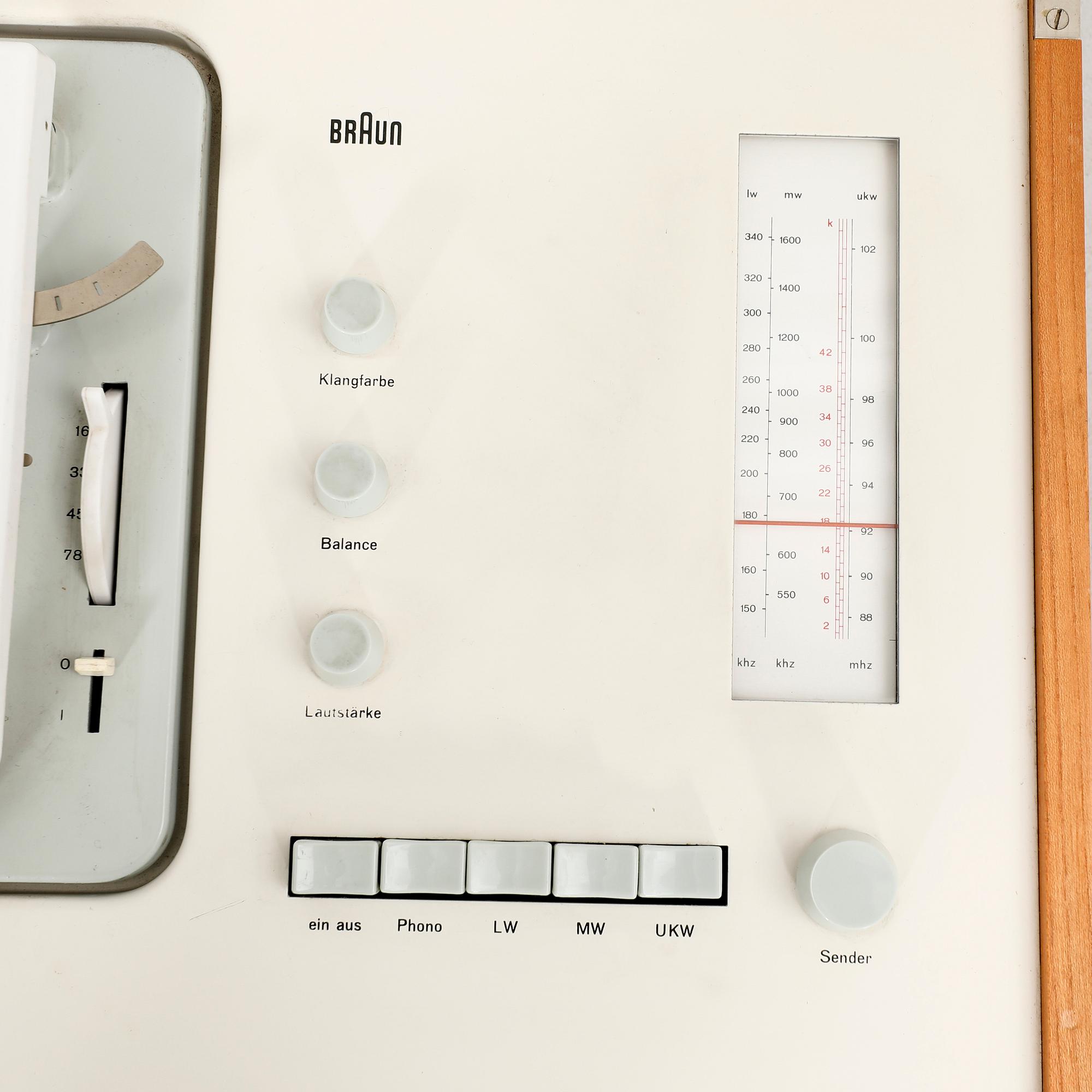 Dieter Rams & Hans Gugelot, radiogramophone, SK 61 S, Braun.