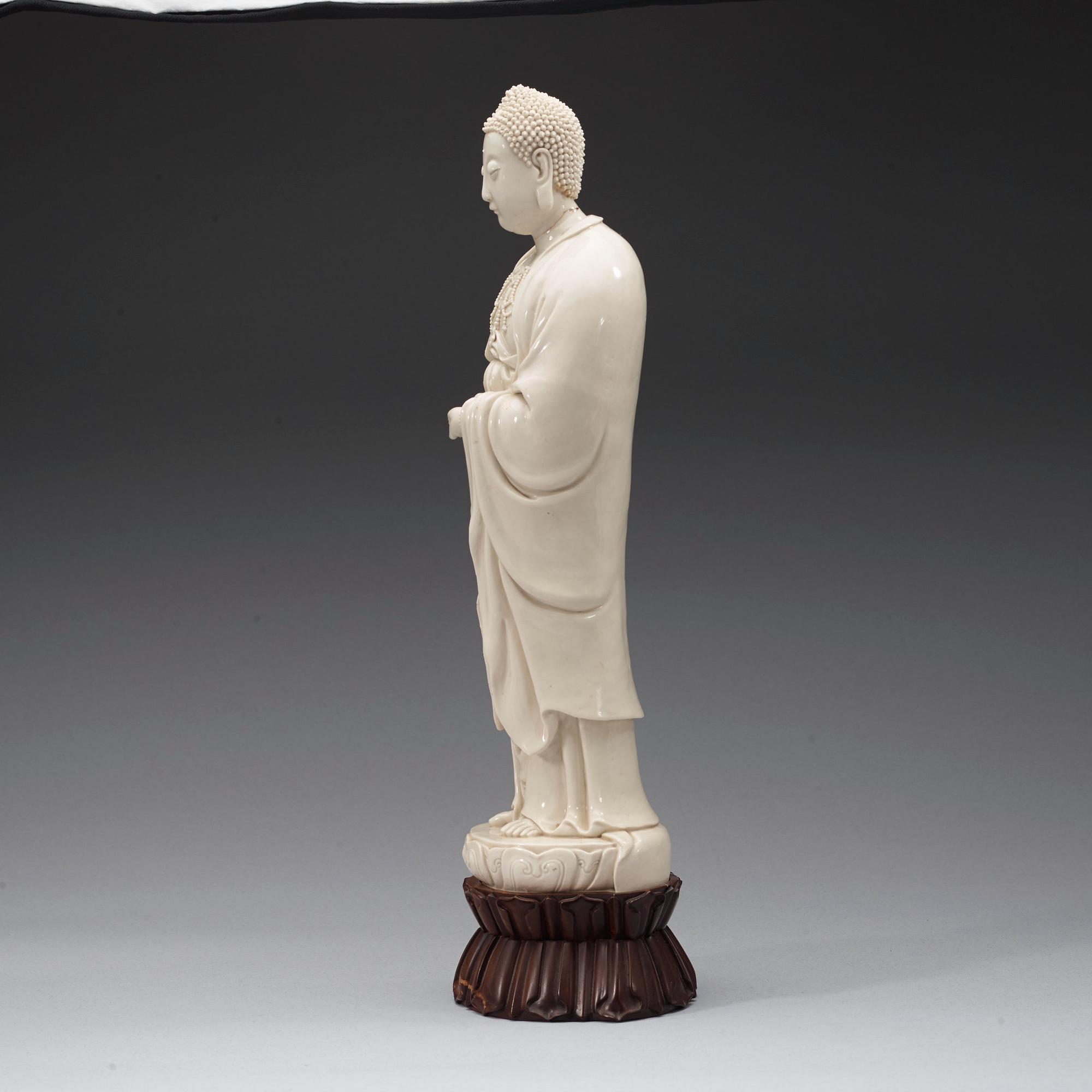 FIGURIN, blanc de Chine. Qingdynastin (1644-1912).