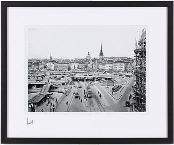 Åke Lange, "Slussen panorama", 1935.